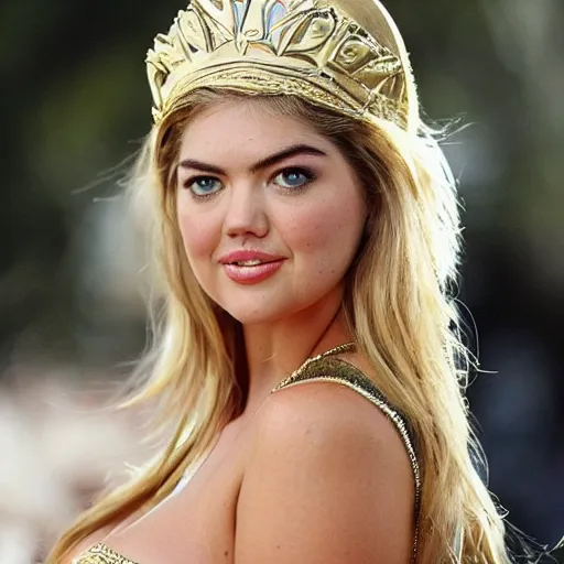 Image similar to Kate Upton as a Greek goddesses