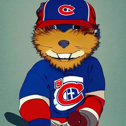 Image similar to anime Portrait of Youppi the Habs Montreal Canadiens Mascot as a very cute powerful and friendly pokemon, highly detailed anime, high evolution, 1990s, legendary, smooth, sharp focus, dynamic lighting, intricate, trending on ArtStation, illustration pokemon, art by WLOP