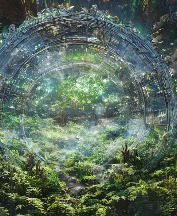 Image similar to intricate transparent clear see - through image of molten forge, lush botany, hellscape environment, ultra realistic, concept art, trippy psychedelic, photorealistic, octane render, 8 k, unreal engine. art by nori inoguchi and sam kaplan and zachary goulko and christopher marley