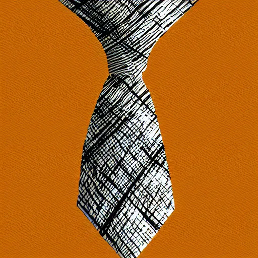 Image similar to a giraffe wearing a tie, digital art