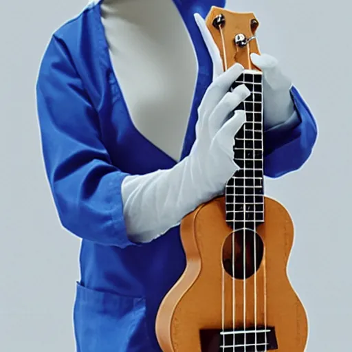 Image similar to a ukulele that is a nurse