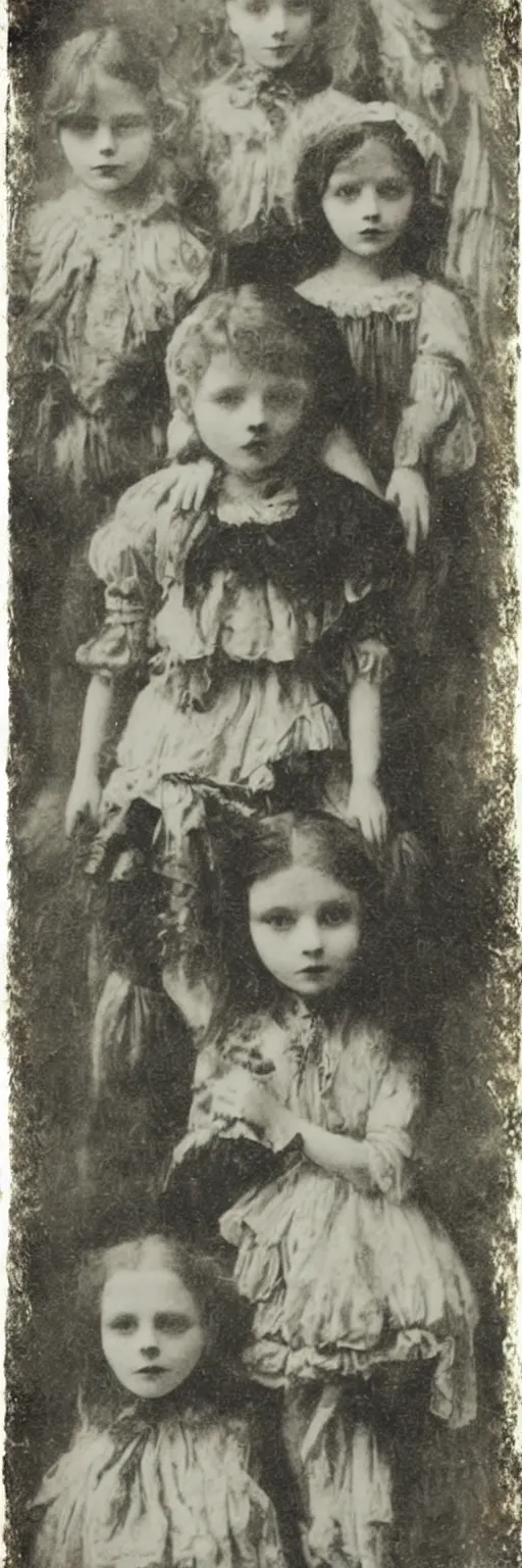 Image similar to creepy Kids Photo Victorian Children , Vintage Horror , Weird , Vintage Photo Art , memento mori
