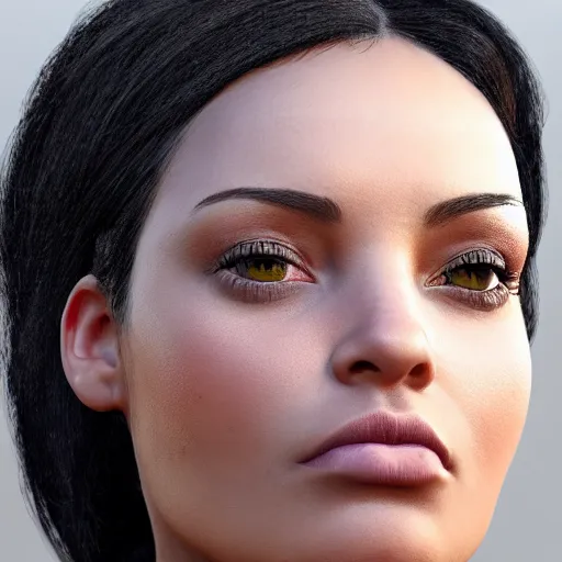 Prompt: hyperrealistic portrait of beautiful, mixed race woman, aged 3 5, photo realistic, dynamic lighting, artstation, very detailed face, 4 k, award winning