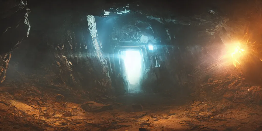 Image similar to portal to another planet, dramatic lighting, cinematic establishing shot, extremely high detail, photorealistic, cinematic lighting