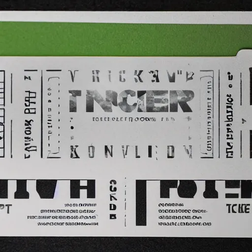 Image similar to ticket design