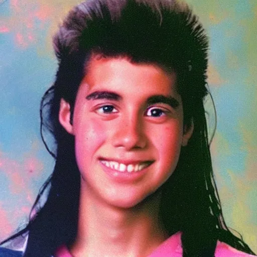 Prompt: “high school yearbook photo from 1988”