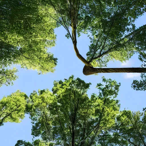 Prompt: a house with a tree growing on it's roof, the photo was taken from the ground looking up at the tree, realistic, ultra high detail, ambient lighting, 8k.