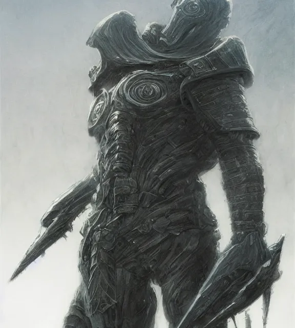 Prompt: hollow soldier concept, beksinski, age of sigma art, frank franzetta, ruan jia, dark soul armor concept, trending on artstation, wayne barlowe, adrian smith fantasy art, elden ring art, the hobbit art, lord of the ring art, infinity blade armor