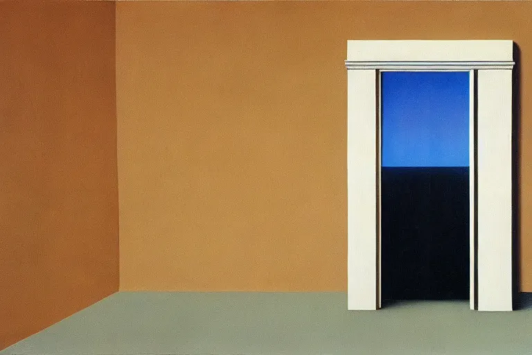 Prompt: the door by rene magritte, detailed painting, hd, hq, high resolution, high detail, 4 k, 8 k