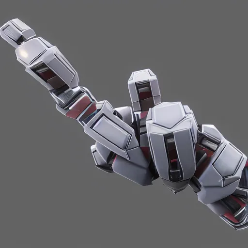 Image similar to hard surface, robotic platform, based on realistic low poly convex shape, 6 claws, symmetric, unreal engine