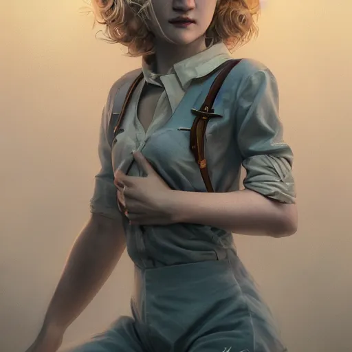 Prompt: julia garner starring as delirium of the endless, made by stanley artgerm lau, wlop, rossdraws, artstation, cgsociety, concept art, cgsociety, octane render, trending on artstation, artstationhd, artstationhq, unreal engine, 4 k, 8 k