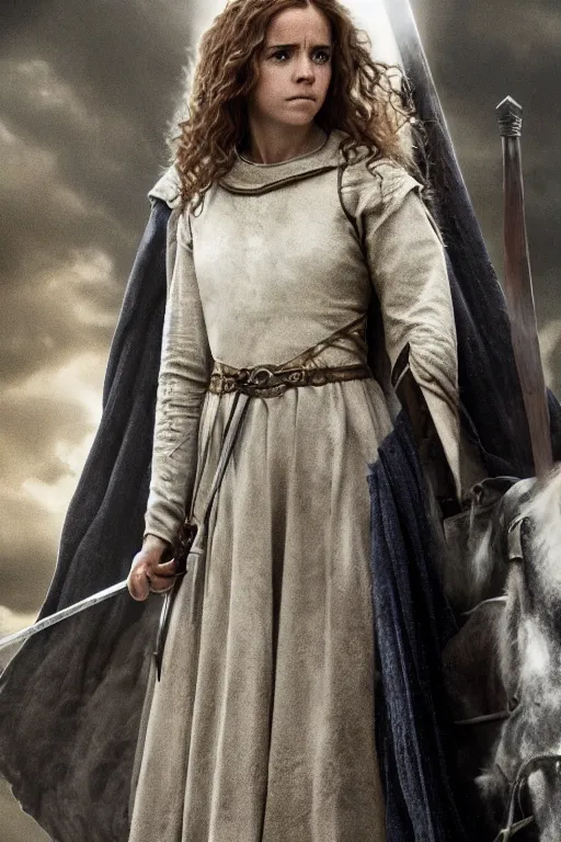 Image similar to hermione granger as joan of arc, game of thrones