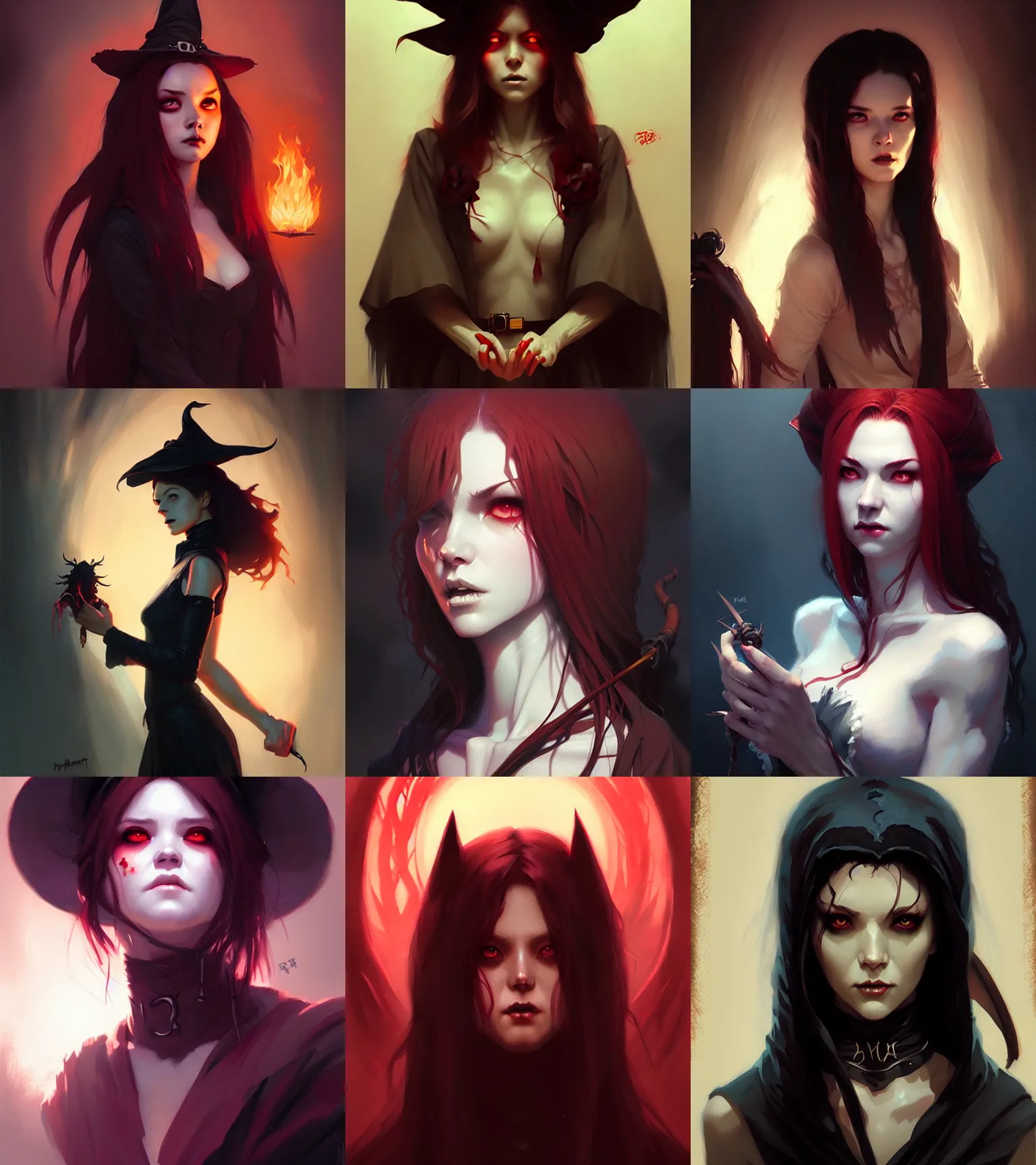 Prompt: portrait female witch, horror, art by bayard wu, charlie bowater, ross tran, artgerm, greg rutkowski, andreas rocha, ruan ija, ilya kuvshinov