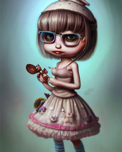 Image similar to highly detailed tiny tina, hyper realistic, artstation, illustration, nicoletta ceccoli, mark ryden, lostfish, dan decarlo, bob clampett, max fleischer, digital paint, matte paint, vivid colors, detailed and intricate environment