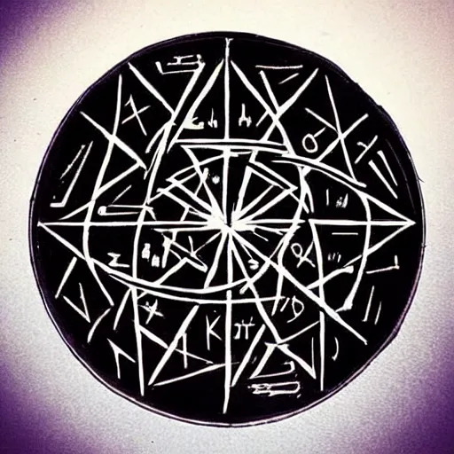 Image similar to “a sigil to bring good to all that want it, occult, textbook, Kabbalah, magick”