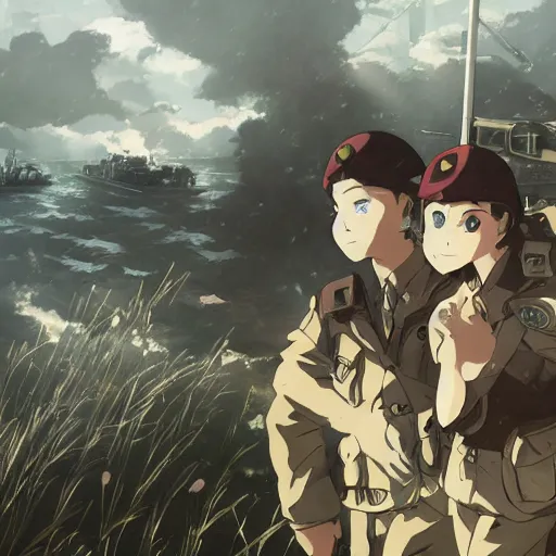 Image similar to WWII by Makoto Shinkai