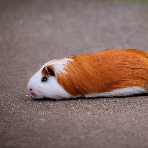 Prompt: a cute guinea pig centipede, coiled like a snake, 4 k photo