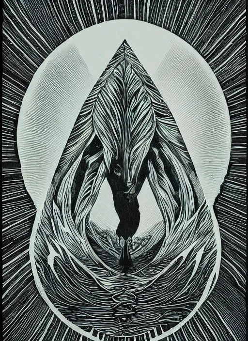 Image similar to twin peaks movie poster art by aaron horkey