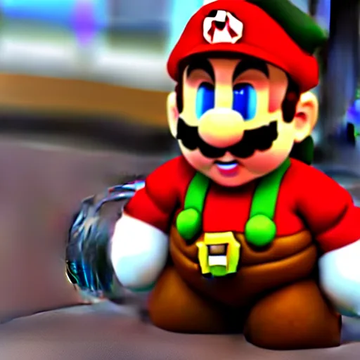 Image similar to ryan reynolds as super mario, highly detailed, extremely high quality, hd, 4 k, 8 k, canon 3 0 0 mm, professional photographer, 4 0 mp, lifelike, top - rated, award winning, realistic, detailed lighting, detailed shadows, sharp, no blur, edited, corrected, trending