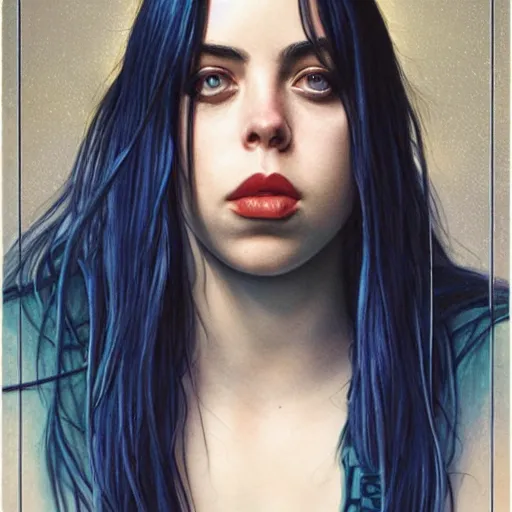 Image similar to Billie Eilish, by Mark Brooks, by Donato Giancola, by Olivia De Berardinis