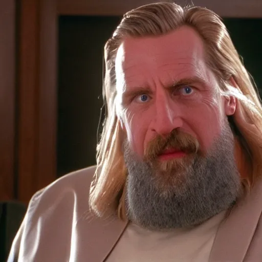 Image similar to Live Action Still of Jerma985 in The Big Lebowski, real life, hyperrealistic, ultra realistic, realistic, highly detailed, epic, HD quality, 8k resolution, body and headshot, film still