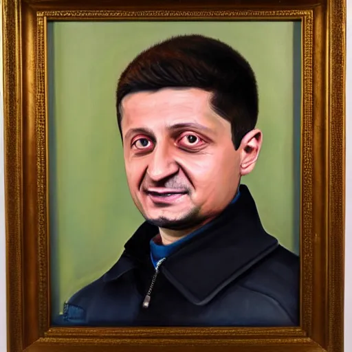 Image similar to the portrait of volodymyr zelenskyi is as realistic as possible