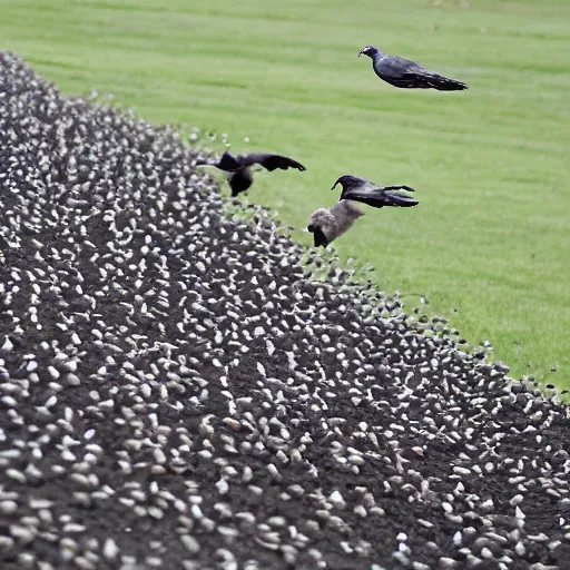 Prompt: And the one on the pigeons, trained to peck a button that made a grain of corn appear. Three groups of them: the first got one grain per peck, the second one grain every other peck, the third was random. When the man in charge cut off the grain, the first group gave up quite soon, the second group a little later. The third group never gave up. They'd peck themselves to death, rather than quit. Who knew what worked?