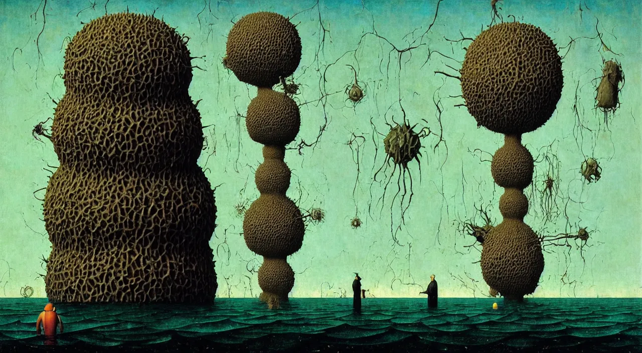 Image similar to single flooded simple!! ( lovecraftian ) truffle tower anatomy, very coherent and colorful high contrast masterpiece by norman rockwell franz sedlacek hieronymus bosch dean ellis simon stalenhag rene magritte gediminas pranckevicius, dark shadows, sunny day, hard lighting
