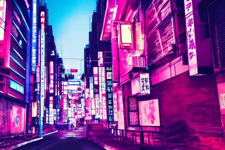 neon tokyo street at night futuristic aesthetic, | Stable Diffusion