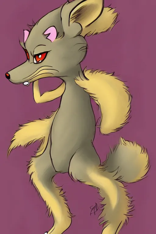 Image similar to a fox fursona, trending on furaffinity, by don bluth, furry art, digital art