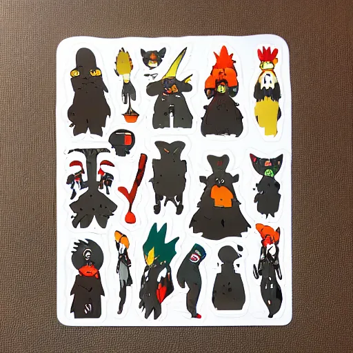 Prompt: die cut sticker, ghibli characters, splatter paint