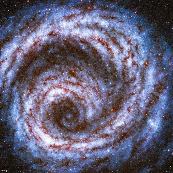 Image similar to A spiral galaxy with a barrel, NASA true color photograph, very detailed, 8k resolution