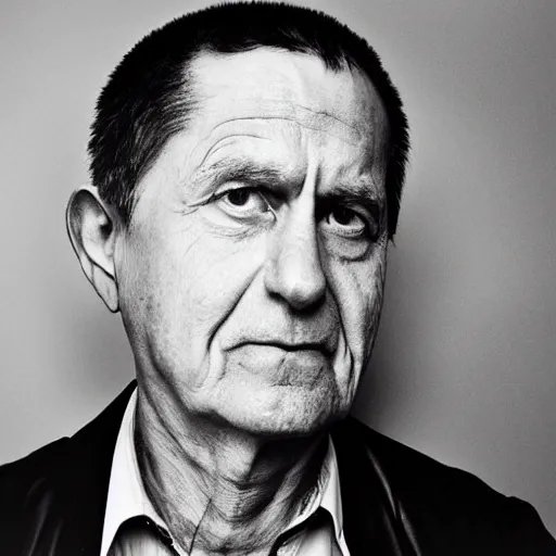 Image similar to this person is a leader, portrait photograph, by platon