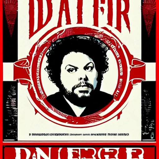 Image similar to dan fogler poster by shepard fairey