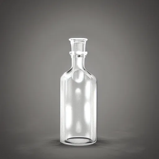 Prompt: potion bottle, full of magical glowing liquid