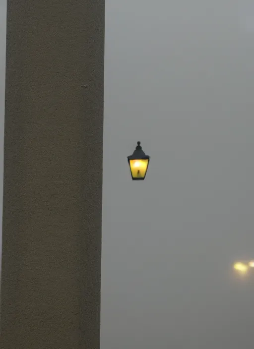 Image similar to close - up of a lonely duck under a street light, fog, still from a movie by bong joon - ho