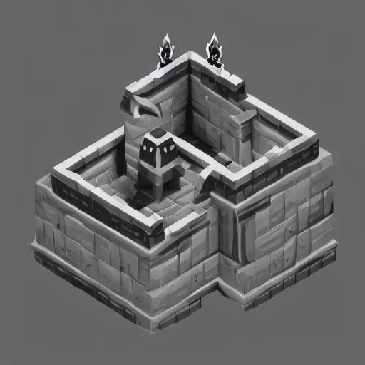 Prompt: a spooky ghost. isometric, voxels, game art.