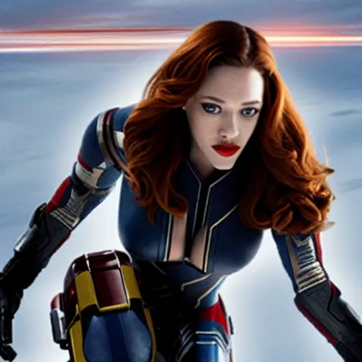 Image similar to a still of kat dennings as black widow in iron man 2 ( 2 0 1 0 )