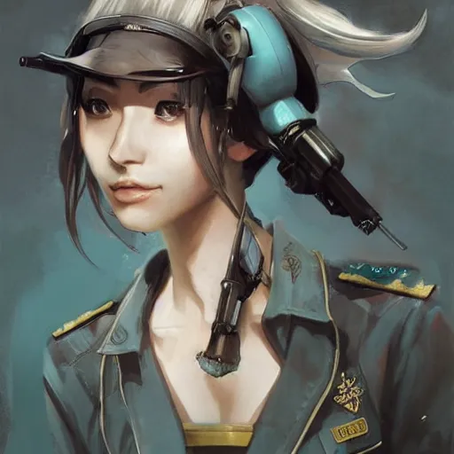 Image similar to portrait of a communist miku hatsune, epic, tragic, military art, fantasy, dieselpunk, hd shot, digital portrait, beautiful, artstation, comic style, by artgerm, guy denning, jakub rozalski, magali villeneuve and charlie bowater