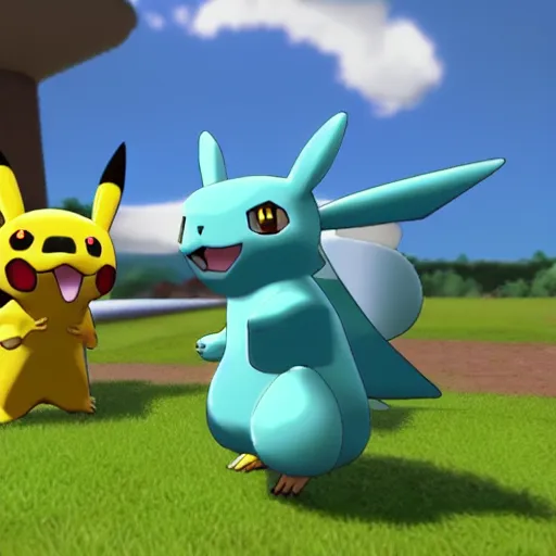 Prompt: new! pokemon! that doesn't exist, 3 d rendered