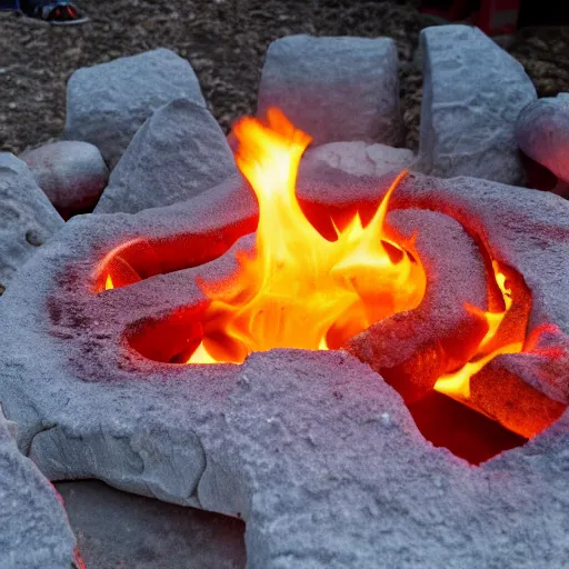 Prompt: stretch Armstrong starting to melt on hot coals