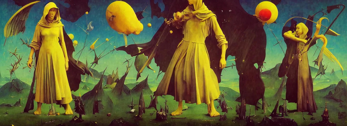 Image similar to full - body surreal colorful angelic rpg character concept art anatomy, action pose, very coherent and colorful high contrast masterpiece by norman rockwell franz sedlacek hieronymus bosch dean ellis simon stalenhag rene magritte gediminas pranckevicius, dark shadows, sunny day, hard lighting, reference sheet white! background