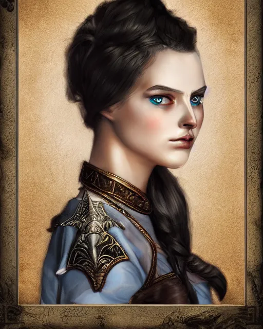 Prompt: a beautiful female fantasy portrait