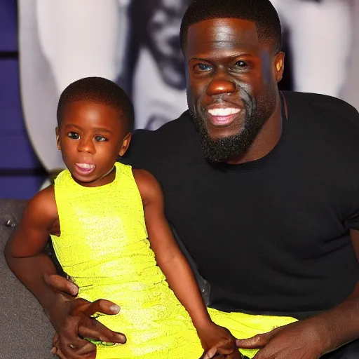 Prompt: tiny Kevin Hart