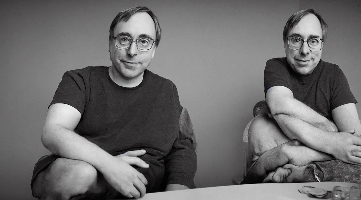 Prompt: portrait of Linus Torvalds taked by Steve McCurry