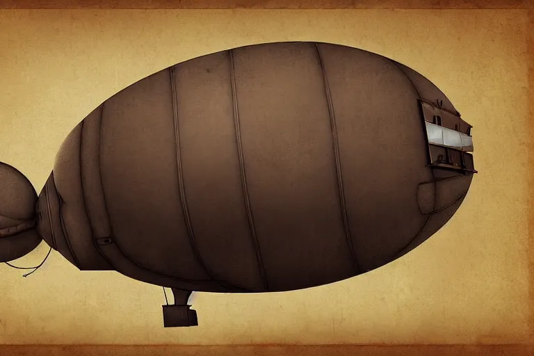 Image similar to a blimp in the shape of a pig, steampunk, digital art, extremely detailed