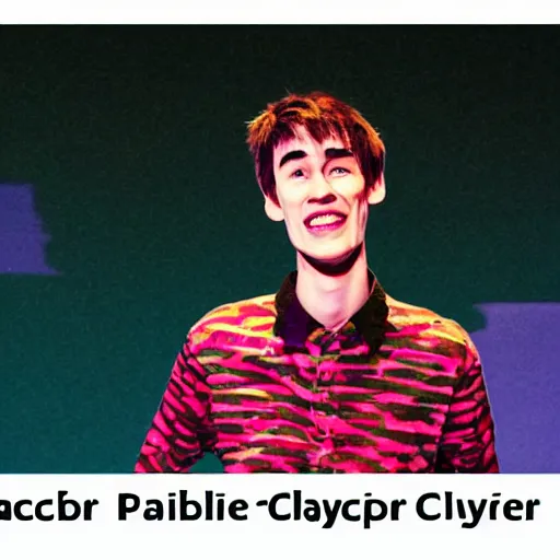 Image similar to jacob collier wet claymation