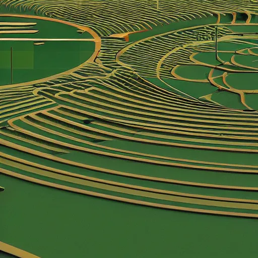 Prompt: baseball field, utopia, futuristic, solarpunk, golden ratio, very detailed