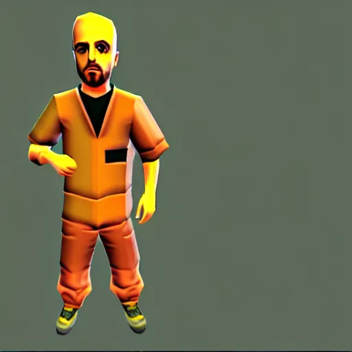 Prompt: jessie pinkman making meth, nintendo 6 4 screenshot, low poly, aliased