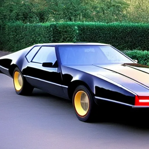 Prompt: kitt the car from the tv show knight rider